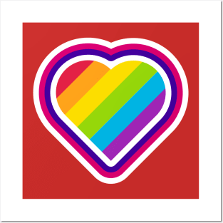 Rainbow Love Posters and Art